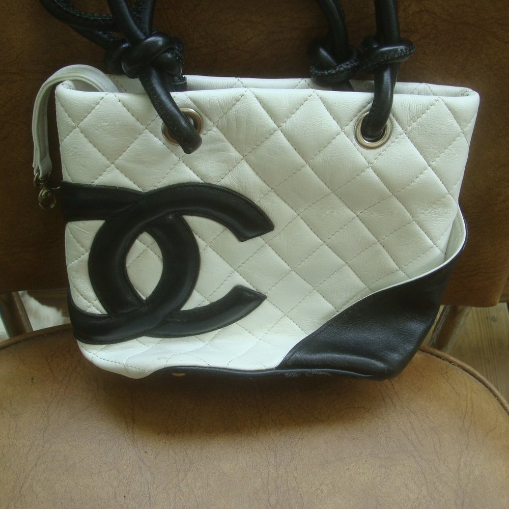 Chanel Cambon Quilted Leather Medium Tote Handbag